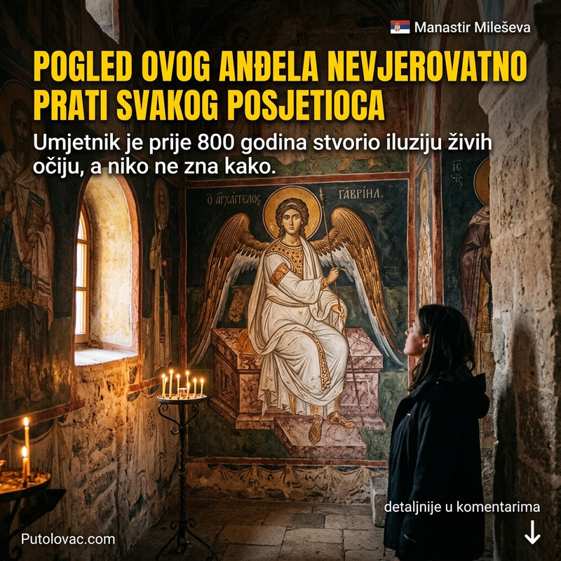 DA LI NJEGOVE OČI STVARNO PRATE SVAKI VAŠ KORAK? Pogledajte tajnu najpoznatije freske koja vekovima zbunjuje svet! 😮✨