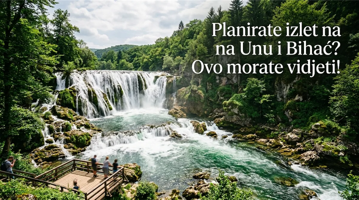 Štrbački buk na rijeci Uni u Nacionalnom parku Una u Bosni i Hercegovini