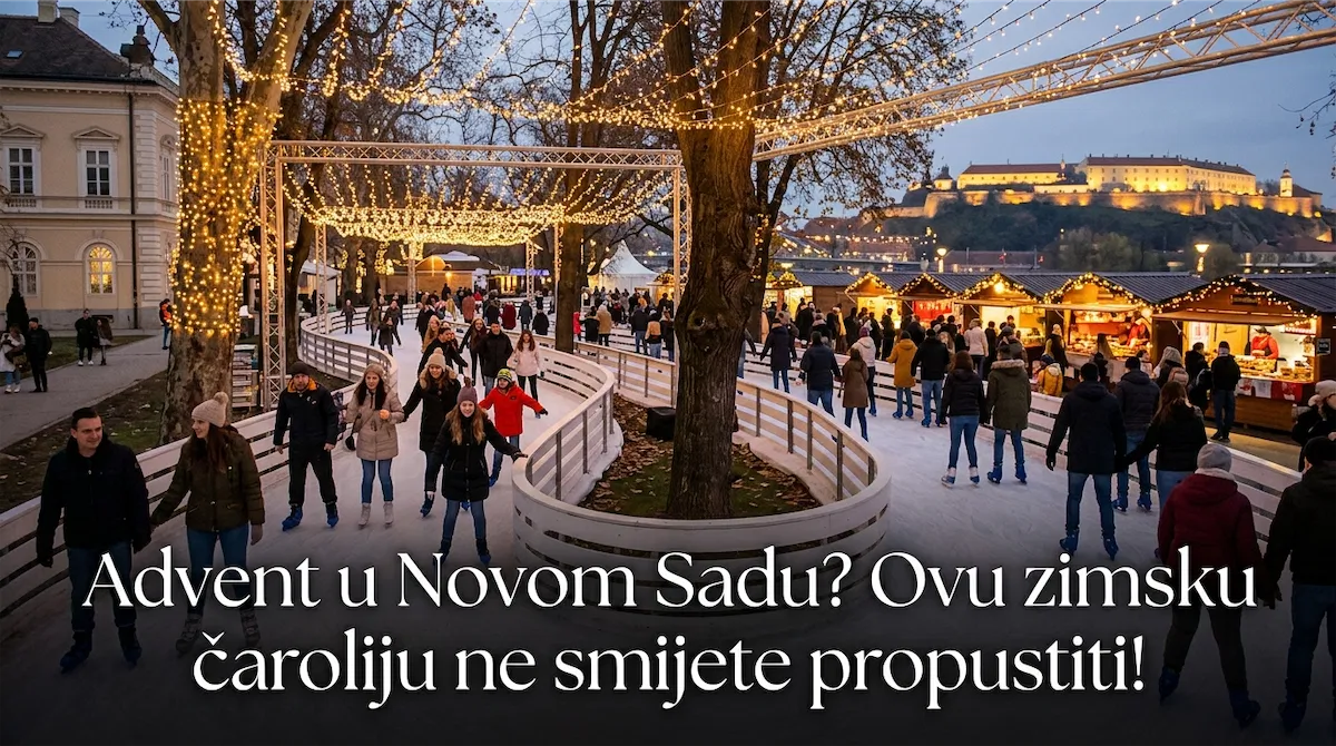 Advent u Novom Sadu Ledena šuma zimska atmosfera i božićni štandovi