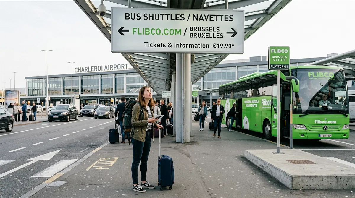 Kako doći od aerodroma Charleroi (CRL) do centra Brisela (Midi)?