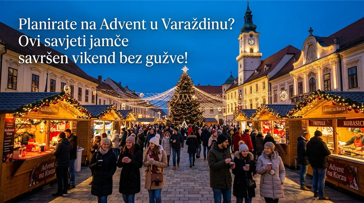 Advent u Varaždinu: Vikend vodič kroz božićni sajam, lokacije i radno vrijeme
